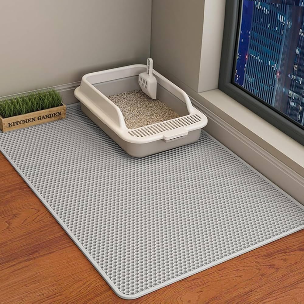 Tapis de litière double couche antidérapant